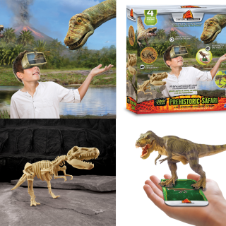 Virtual Explorer Prehistoric Safari Collage